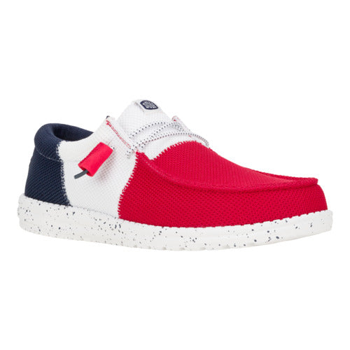 Wally Tri Varsity Mesh - Red/Navy - Image 7