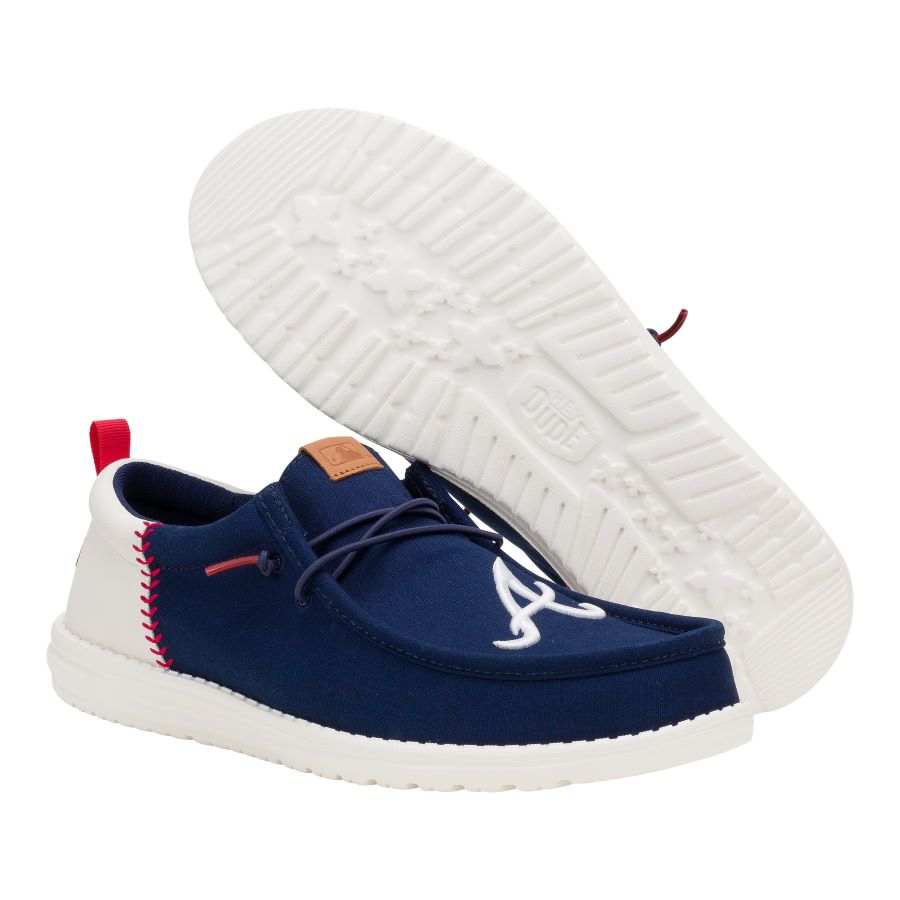 MLB Braves? Wally Funk - Braves Navy/White - Image 4