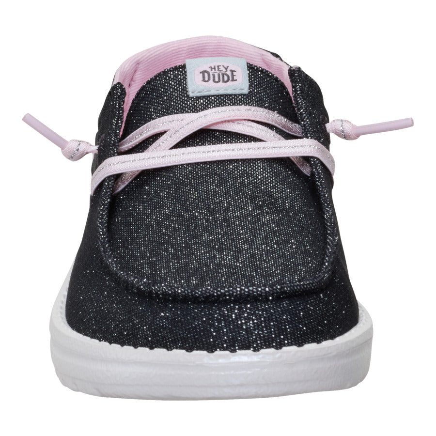 Wendy Youth Shimmer Flower - Charcoal - Image 4