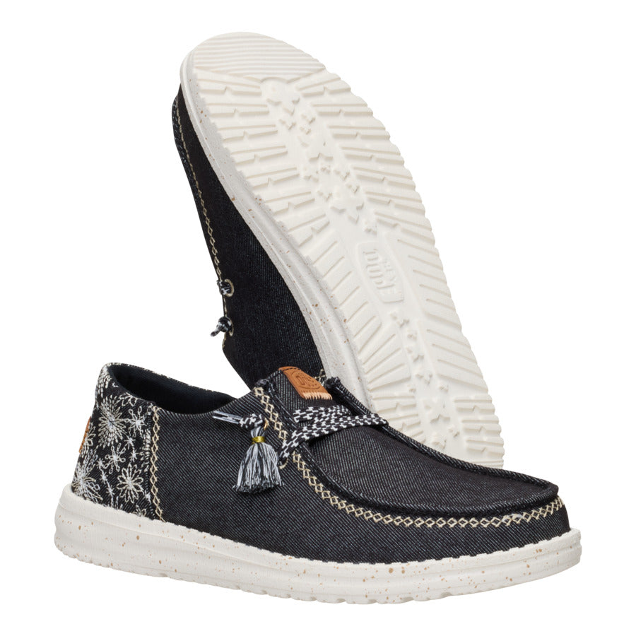 Wendy Funk Embroidered Floral - Black - Image 3