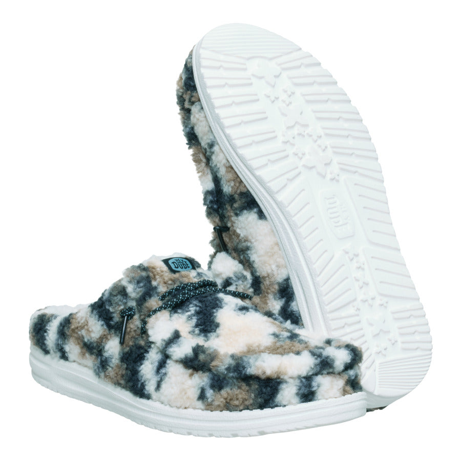 Wally Slipper Cozy Camo - White/Camo - Image 3