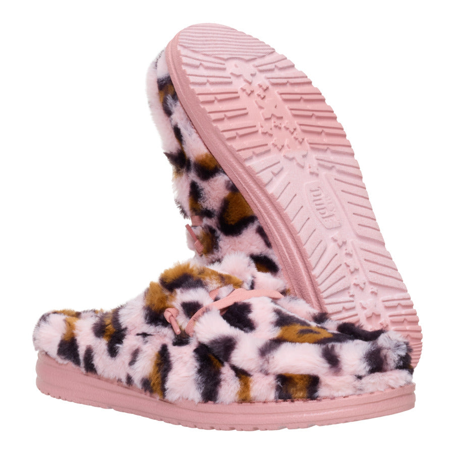 Wendy Slipper Leo Fur - Pink/Multi - Image 3