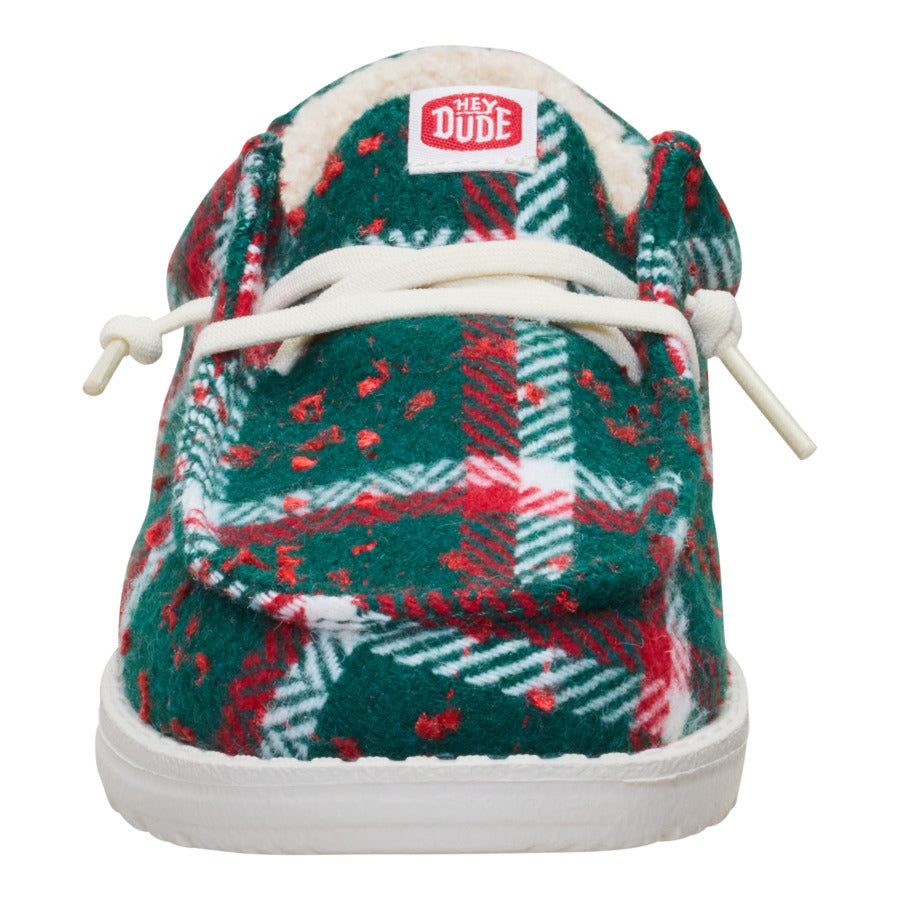 Wally Youth Confetti Plaid Cozy - Red/Green/Multi - Image 4