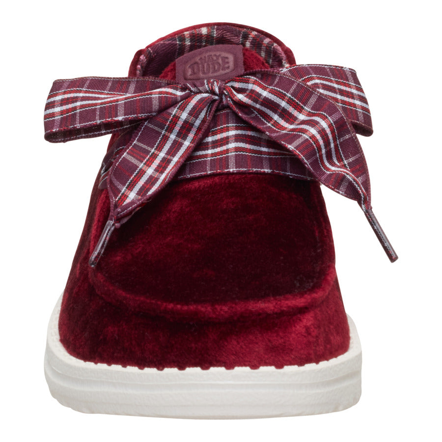 Wendy Holiday Bow - Burgundy - Image 4